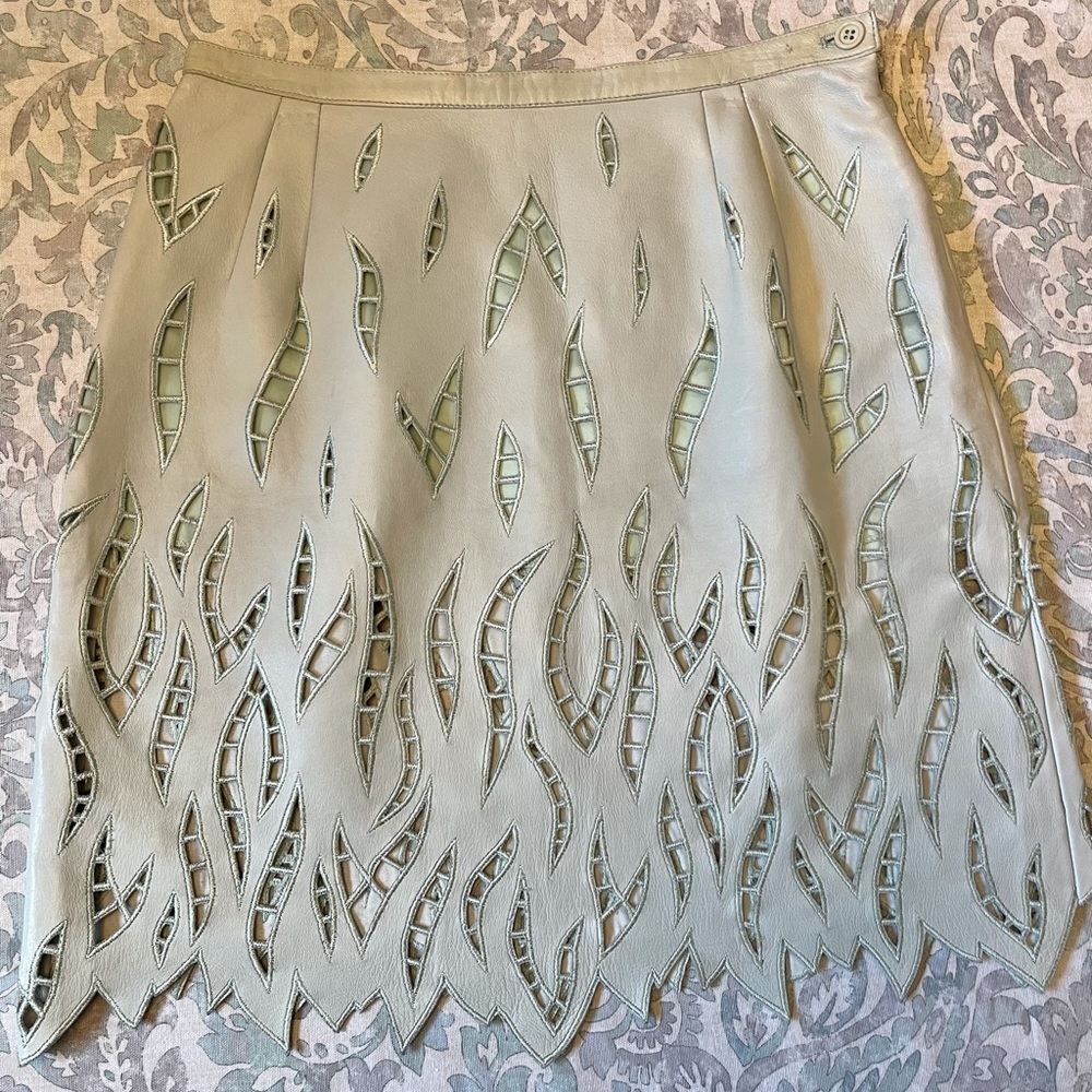 Lamb leather Valentino Boutique skirt